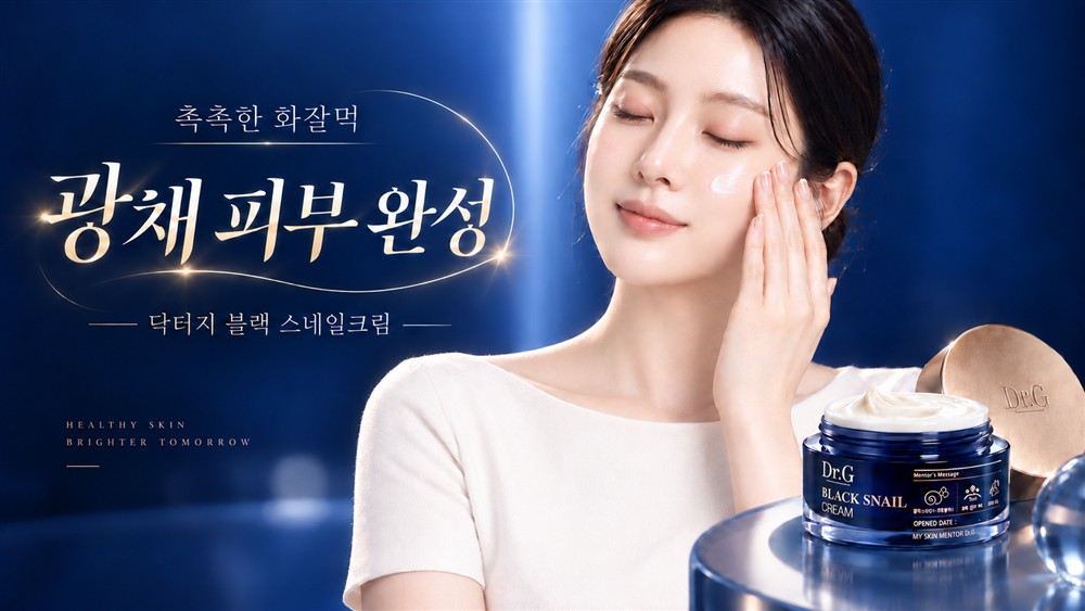 닥터지 · 블랙 스네일 크림 제품 광고 포스터
